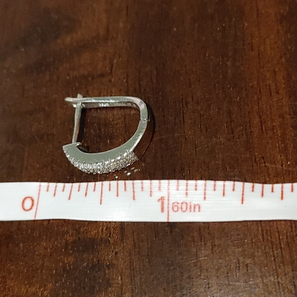 NEW Sterling Silver Hoop Earrings - Picture 4 of 7